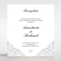 Modern Vintage wedding stationery reception invitation