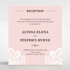 Oriental Charm reception invite card design