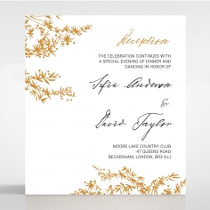 Oriental Romance reception wedding invite card design