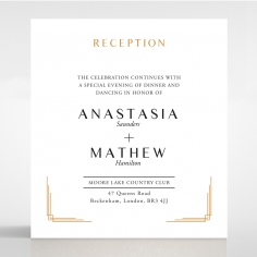 Ornate Luxury reception stationery invite