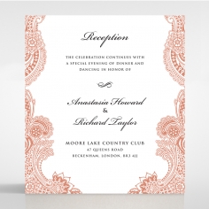 Paisley Grandeur reception invite card design