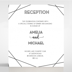 Paper Art Deco reception stationery