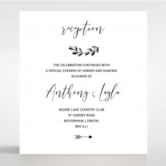 Paper Chic Rustic reception stationery card