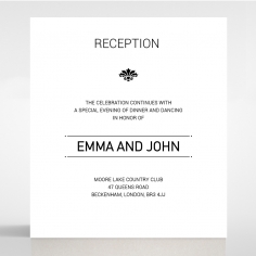 Paper Gilded Decadence reception enclosure stationery invite card