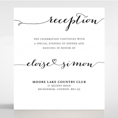 Paper Infinity reception stationery invite card design