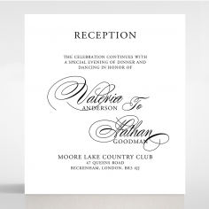 Paper Timeless Romance reception enclosure stationery card