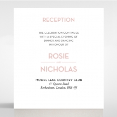 Pink Chic Charm Paper reception enclosure card