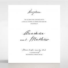 Pure Charm wedding stationery reception enclosure invite card design