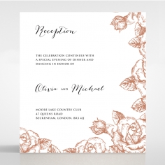 Rose Garden reception wedding card design