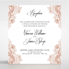 Royal Embrace reception wedding card