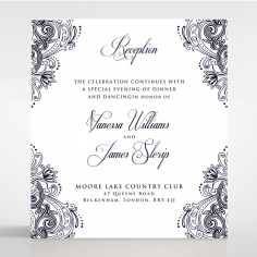 Royal Embrace reception wedding card design