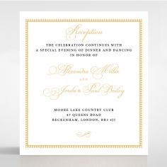 Royal Lace wedding reception card