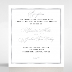 Royal Lace wedding reception card design