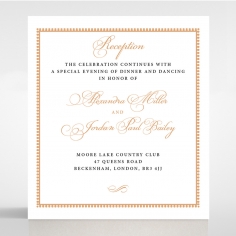Royal Lace wedding reception invitation