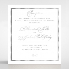 Royal Lace with Foil wedding reception card