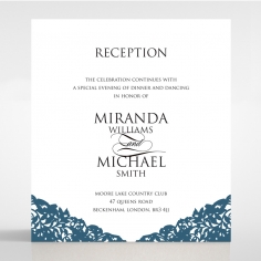 Royal Prestige wedding stationery reception invitation card