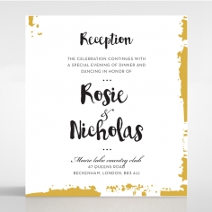 Rusted Charm wedding stationery reception enclosure invite card design