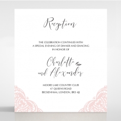 Rustic Elegance wedding stationery reception invitation card design