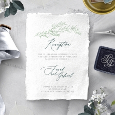 Simple Elegance wedding stationery reception invitation