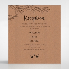 Springtime Love reception enclosure stationery card design