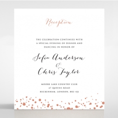 Star Dust reception enclosure stationery invite card