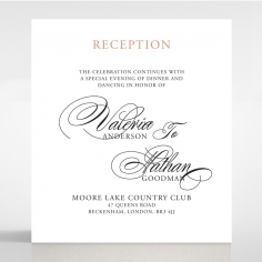 Timeless Romance reception enclosure stationery card