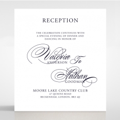 Timeless Romance reception enclosure stationery card design