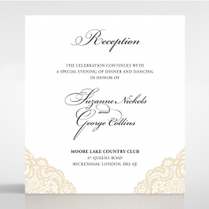Vintage Prestige reception invite card design