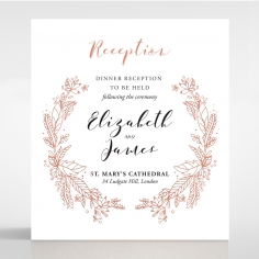 Whimsical Garland reception enclosure card design