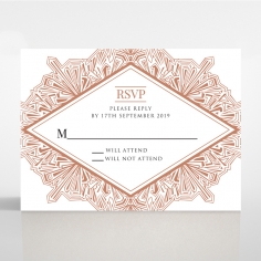 Ace of Spades wedding rsvp card