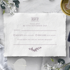 Ace of Spades with Deckled Edges rsvp wedding enclosure invite design