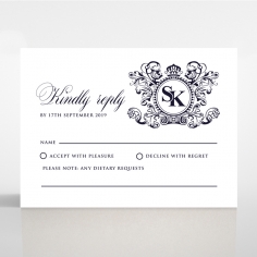 Baroque Romance rsvp wedding enclosure card