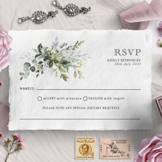 Beautiful Devotion wedding rsvp card