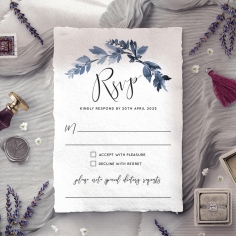 Blue Forest rsvp wedding enclosure card