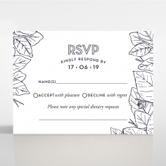 Botanical Canopy rsvp enclosure card