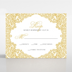 Charming Lace Frame rsvp enclosure card