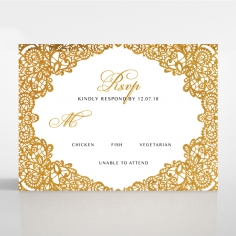 Charming Lace Frame with Foil rsvp design