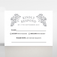 Enchanted Crest rsvp card design