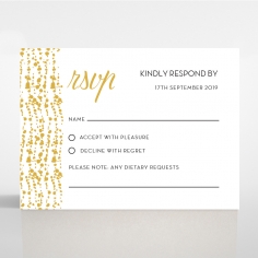 Enchanting Halo rsvp wedding enclosure card