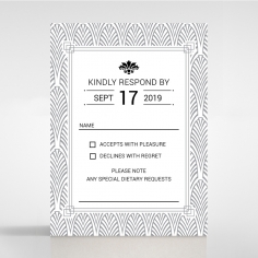 Gilded Decadence rsvp wedding enclosure card