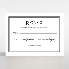 Luxe Paper Elegance rsvp card
