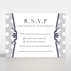 Luxe Victorian rsvp wedding enclosure design