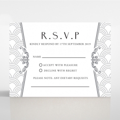 Luxe Victorian rsvp wedding enclosure card