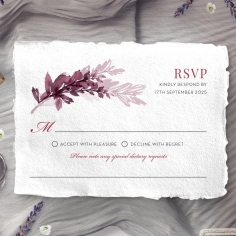 Magenta Wed rsvp enclosure card