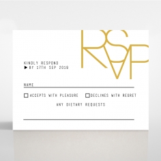 Minimalist Love rsvp card design