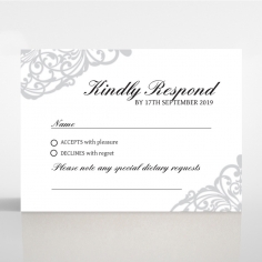 Modern Vintage rsvp card design