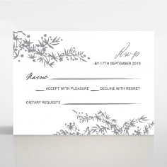 Oriental Romance rsvp wedding enclosure card