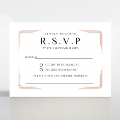 Ornate Luxury wedding rsvp card