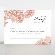 Paisley Grandeur rsvp wedding card