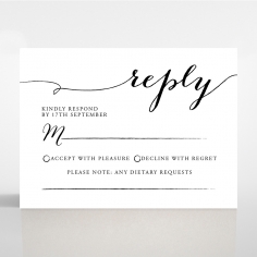 Paper Infinity rsvp wedding card